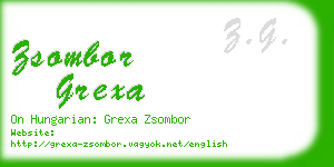 zsombor grexa business card